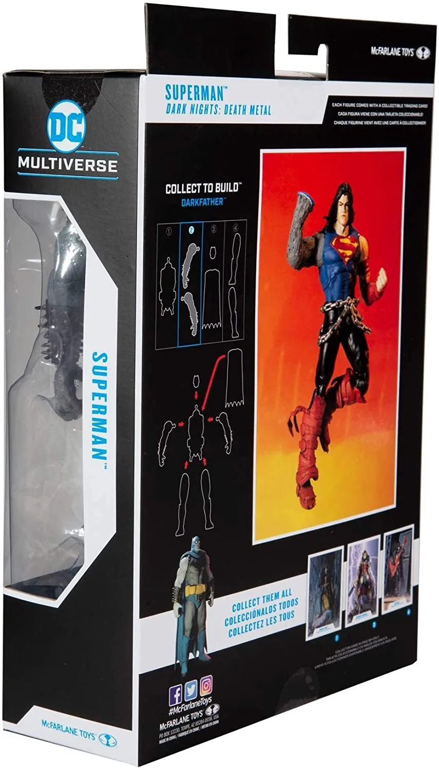 DC Multiverse Death Metal Superman 7" Inch Action Figure with Build a Figure for 'Darkfather' Figure (BAF) - McFarlane Toys