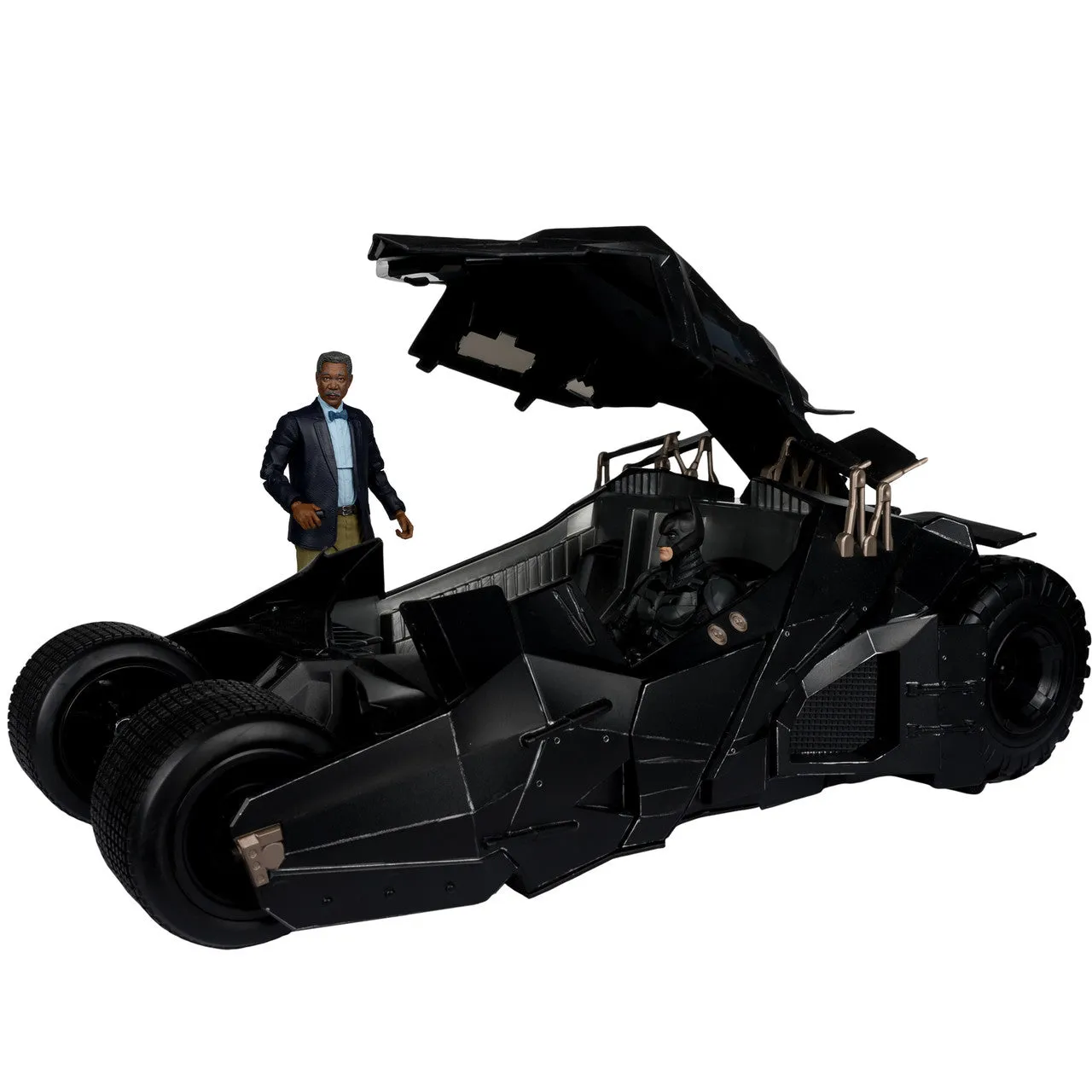 DC Multiverse Lucius Fox & Tumbler (The Dark Knight Rises) Gold Label Vehicle - McFarlane Toys (McFarlane Toys Store Exclusive)
