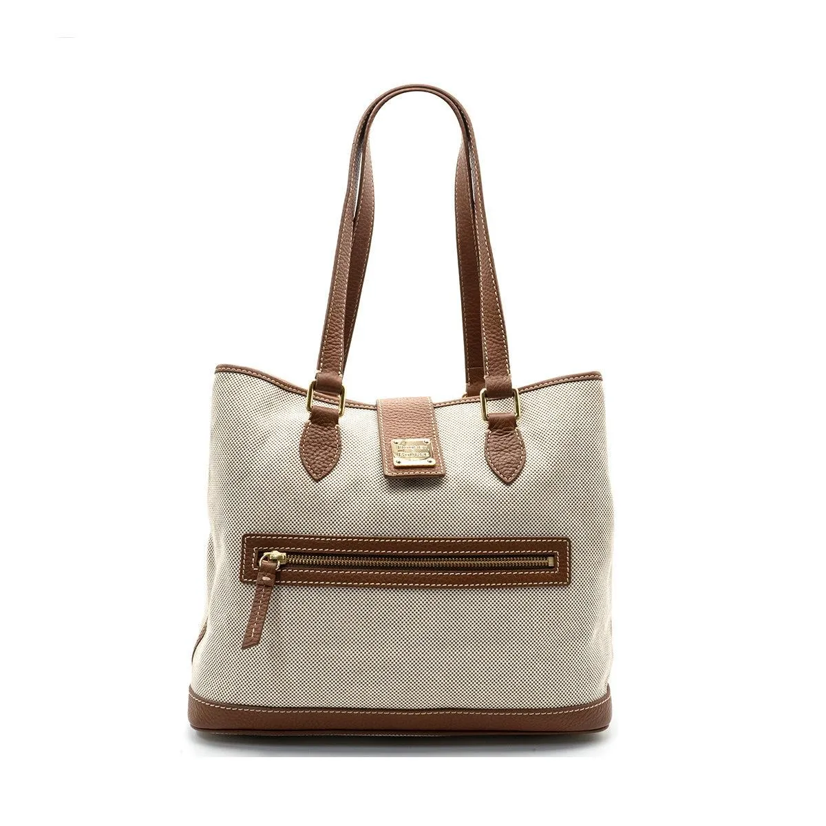 Dooney & Bourke Multi Compartment Tote Bags Fabric White Colour For Women