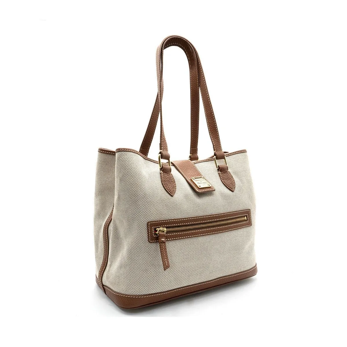 Dooney & Bourke Multi Compartment Tote Bags Fabric White Colour For Women