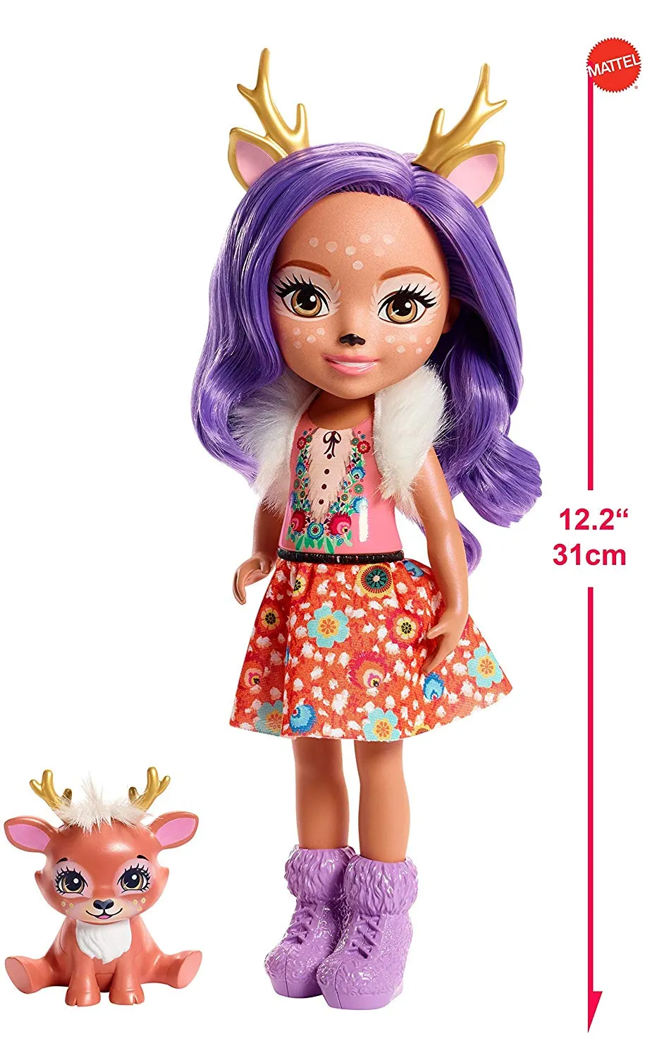 EnchanTimals Enchantimals Danessa Deer and Sprint Doll Classic Collectible Figures