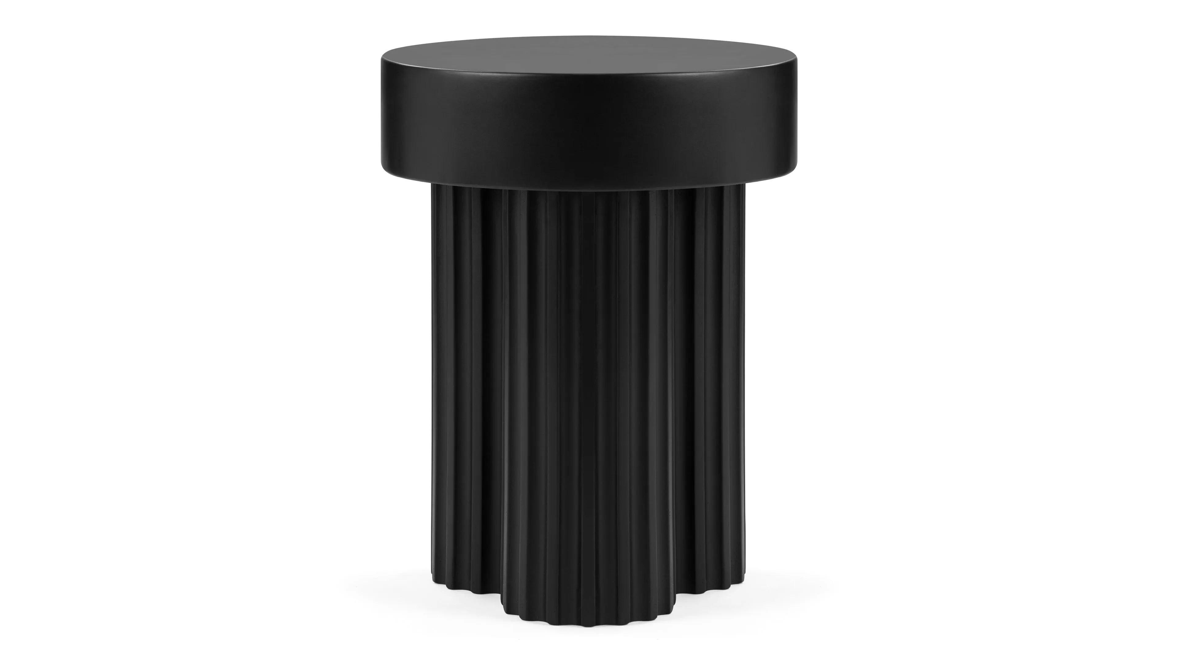 Gear - Gear Side Table, Black Concrete