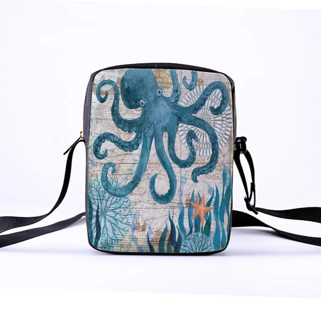 Marine Animal Messenger Bag