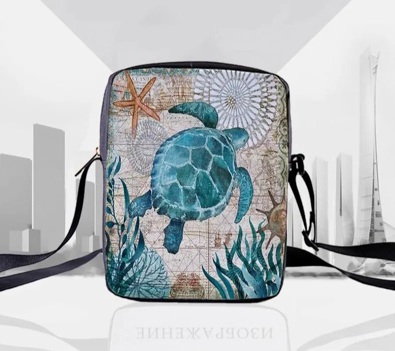 Marine Animal Messenger Bag