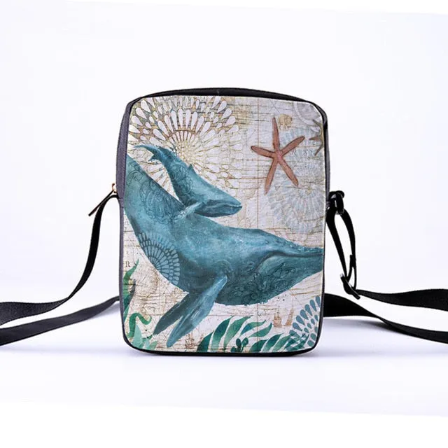 Marine Animal Messenger Bag