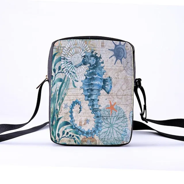 Marine Animal Messenger Bag