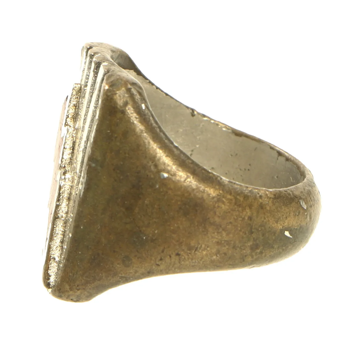 Original U.S. WWII Souvenir Ring Set - NSM Peru 1943, Philippines 1945 & Lightning Bolt Insignia