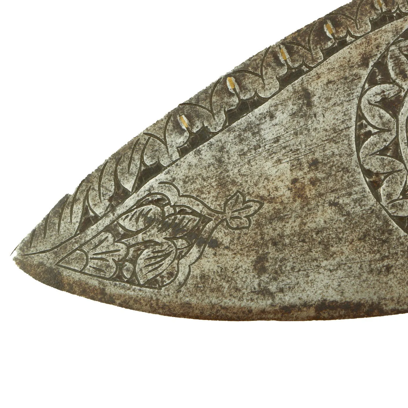Original Victorian Era Massive Indian or Nepalese Large Decorated Kukri Style Executioner Sword with Tulwar Hilt