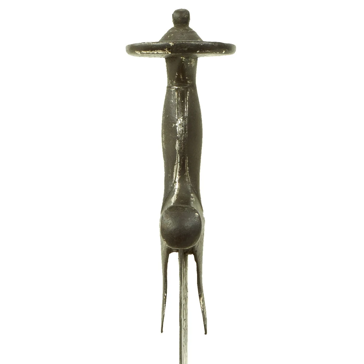 Original Victorian Era Massive Indian or Nepalese Large Decorated Kukri Style Executioner Sword with Tulwar Hilt