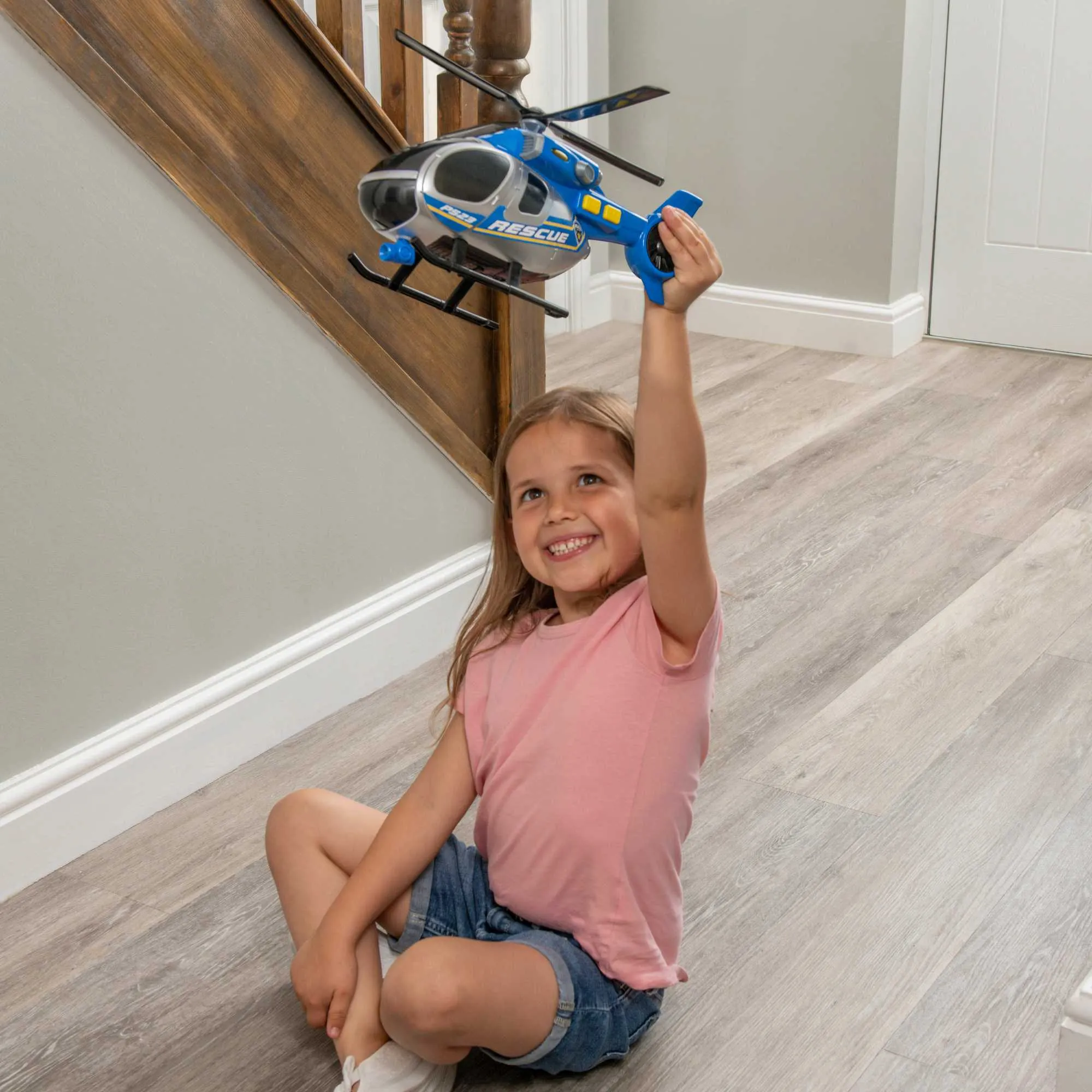 Teamsterz Lights & Sounds Police Helicopter - Medium
