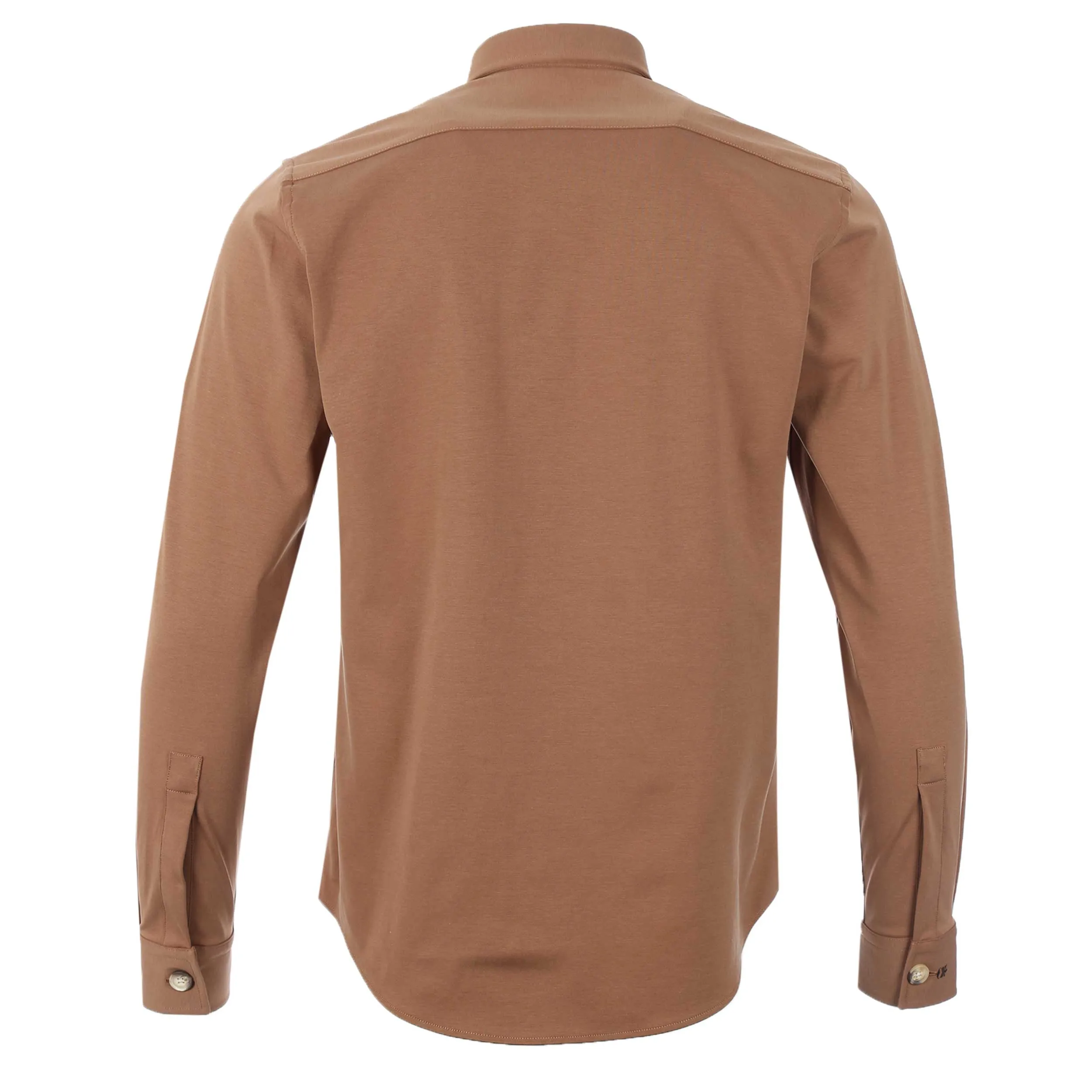 Thomas Maine Stretch Overshirt in Brown