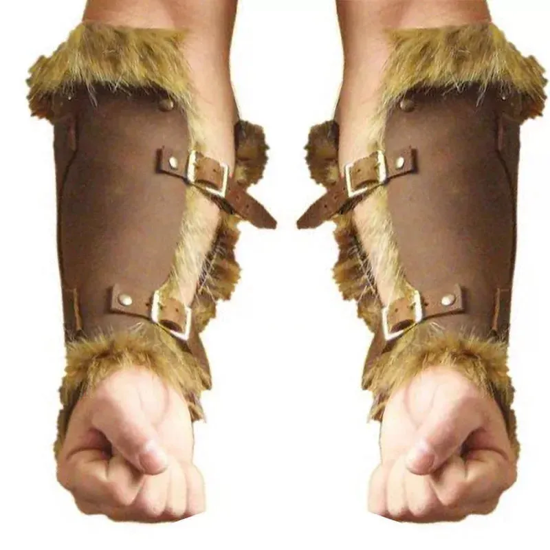 Viking Warrior Leather Bracer Steampunk