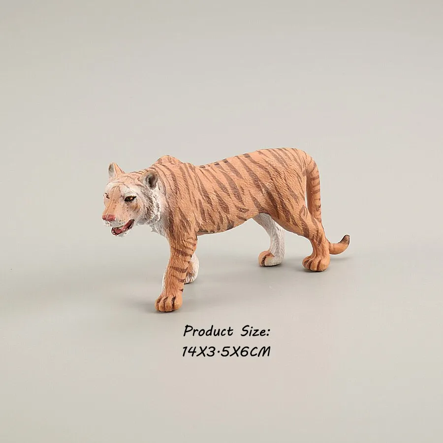 Wild Animals Model Tiger Lions leopard Educational Hand Painting Jungle Animals Action Figures Model Set Figurines for Toddler